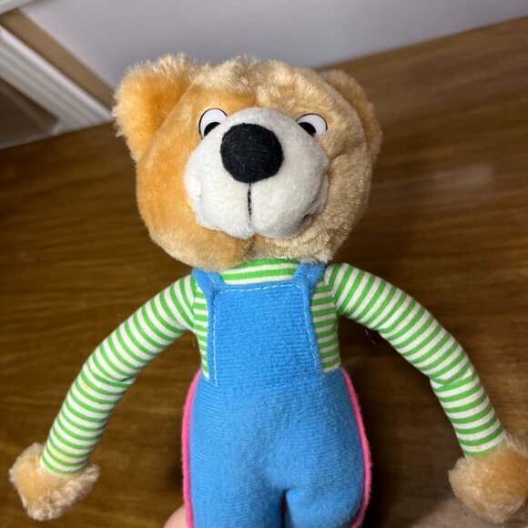 Vintage 80s Amtoy Donald Knee Hugger Plush Teddy Bear Stuffed Animal 12" - Picture 2 of 5